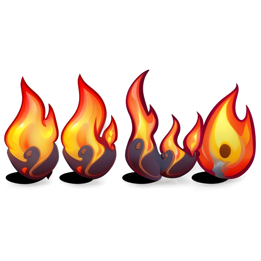 Fire Emoji Cartoon Png Qdo47 PNG image