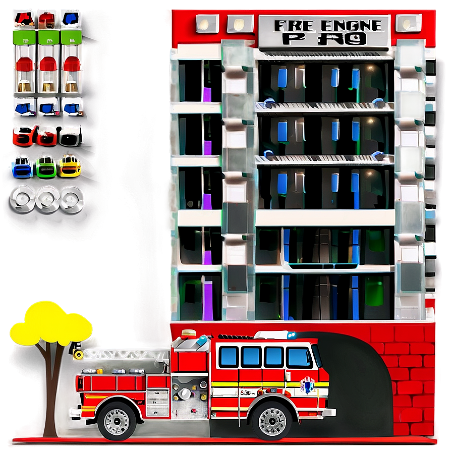 Fire Engine Car Vector Png 06202024 PNG image