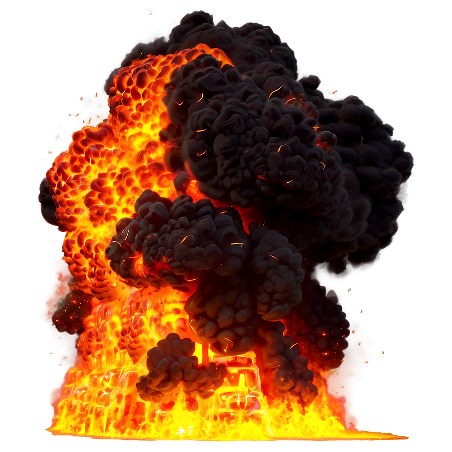 Fire Explosion Hit Effect Png 06282024 PNG image