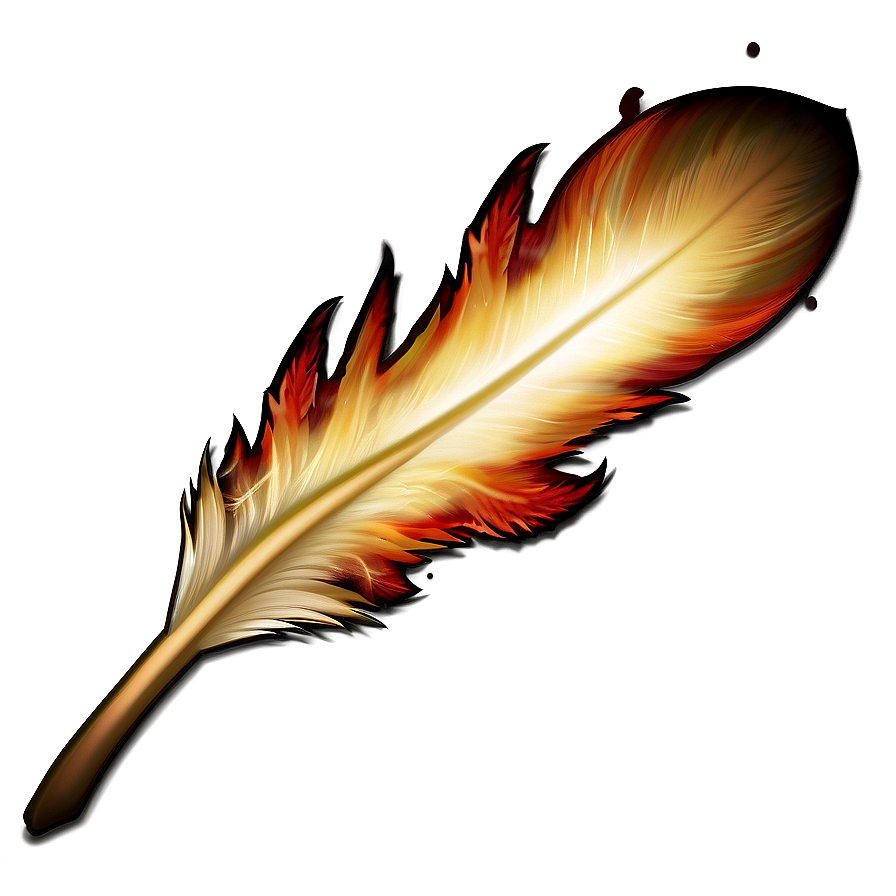 Fire Feather Border Png 06212024 PNG image