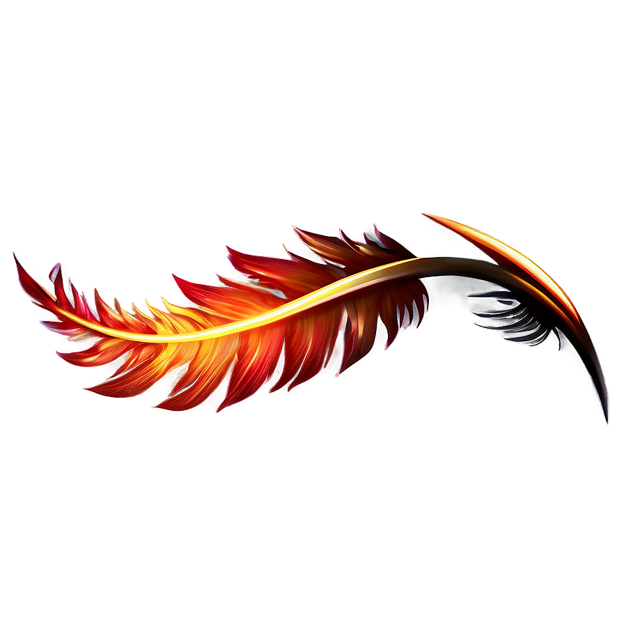 Fire Feather Border Png Mhw PNG image