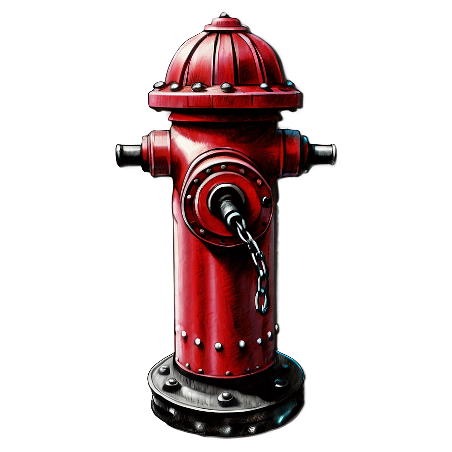 Fire Hydrant Sketch Png 06122024 PNG image