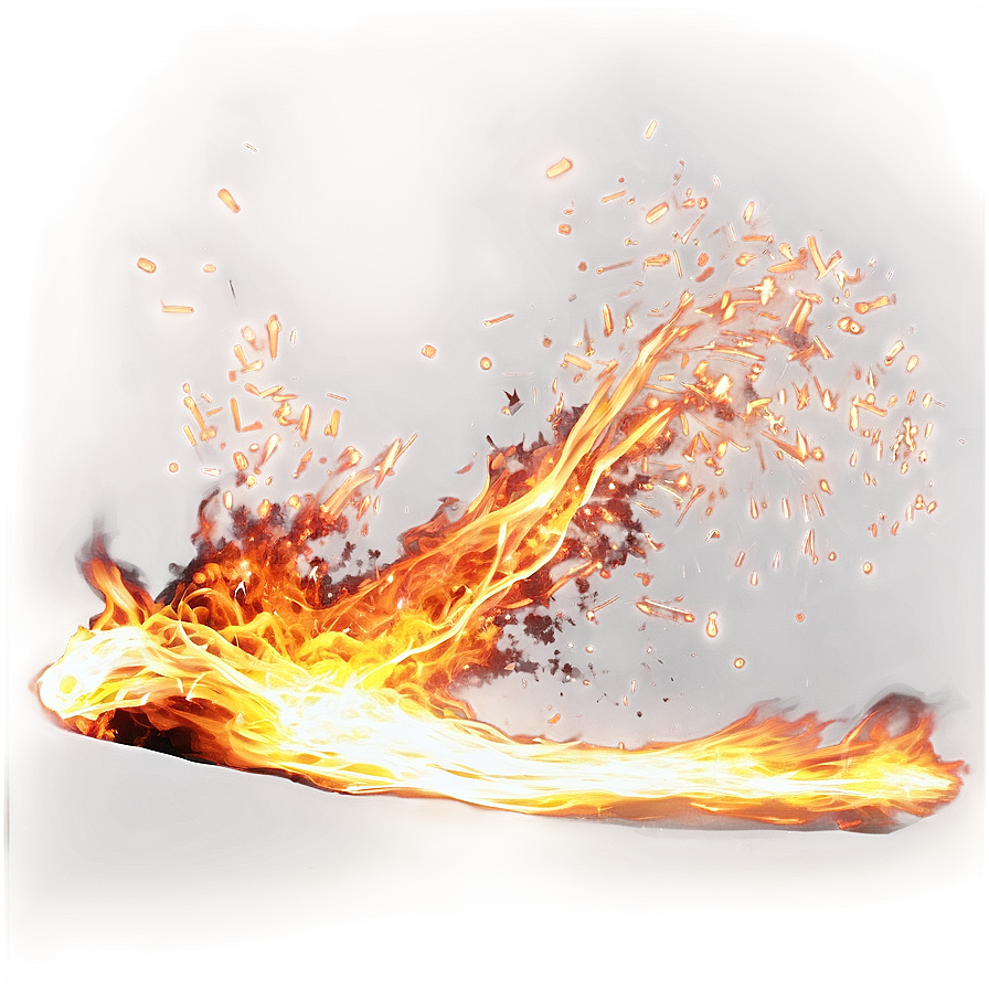 Fire Sparks Burst Png 06122024 PNG image