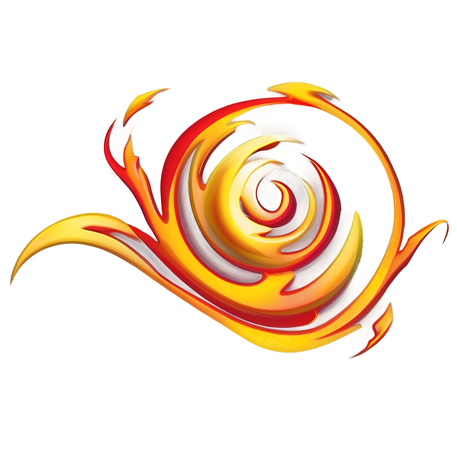 Fire Swirl Border Png Waj PNG image