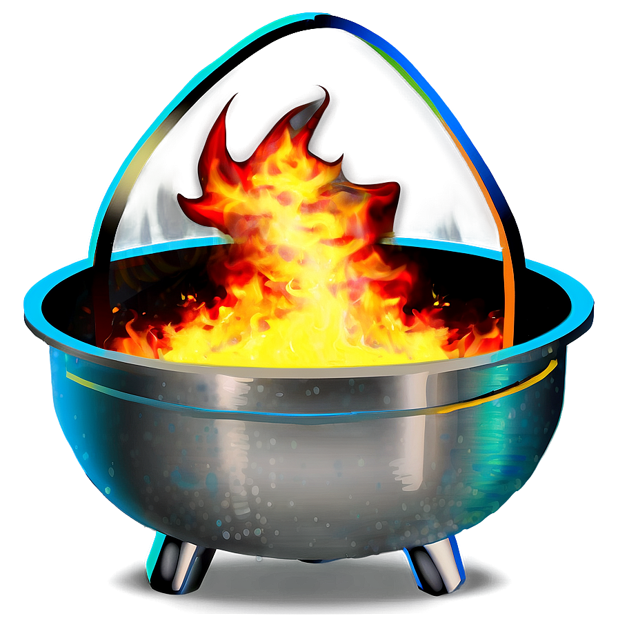 Fire Under Cauldron Png 05242024 PNG image