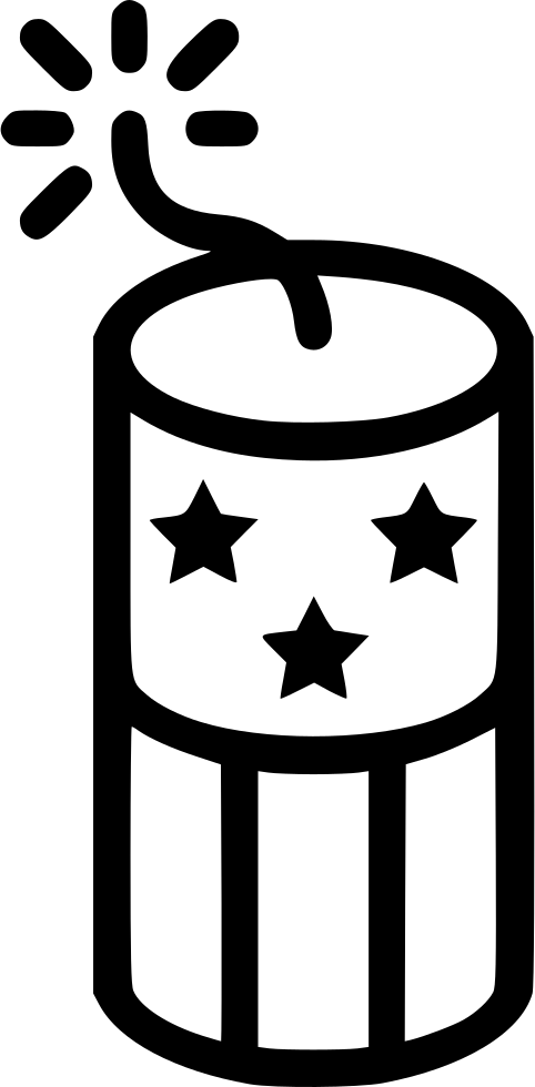 Firecracker Icon Outline PNG image
