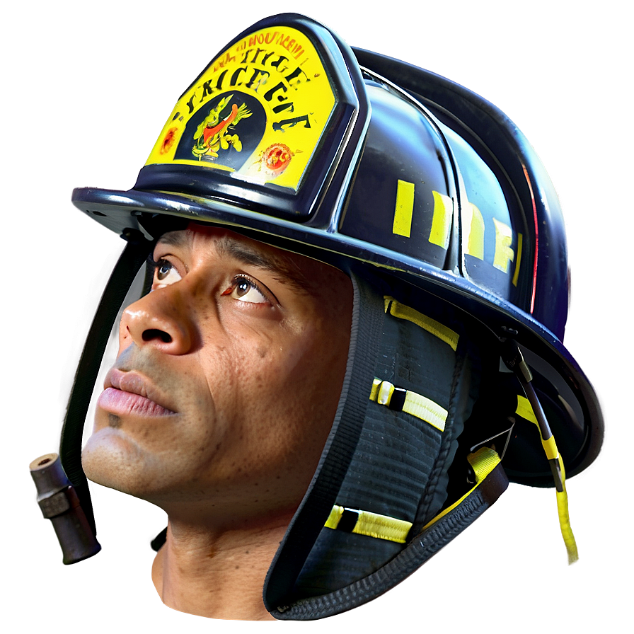 Firefighter Head Helmet Png 2 PNG image