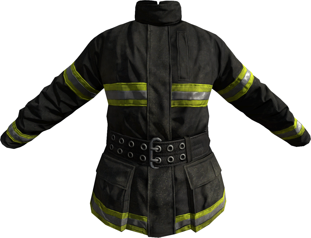 Firefighter Jacket Protective Gear PNG image