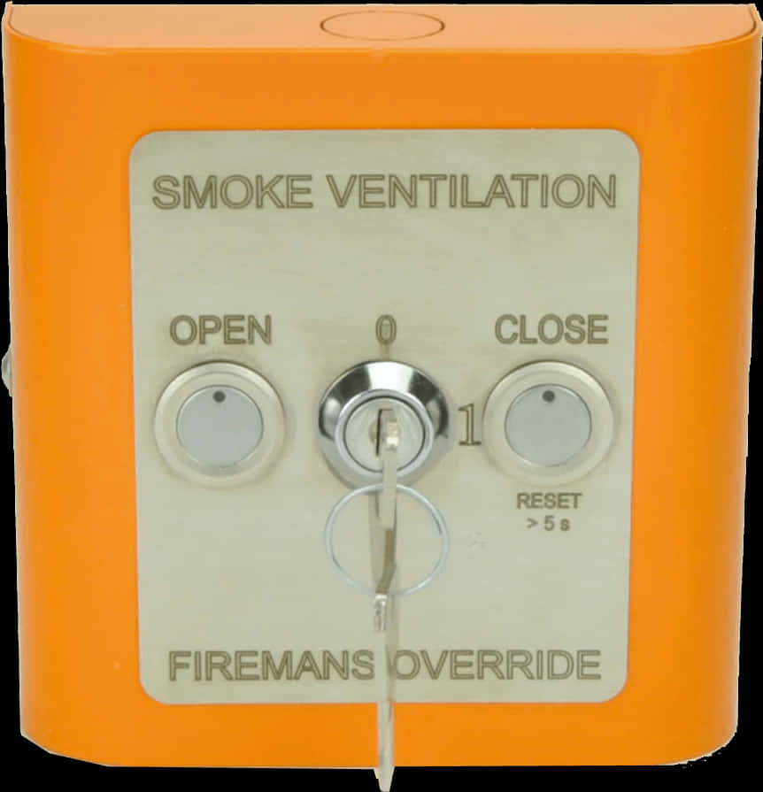 Fireman's Smoke Ventilation Override Switch PNG image