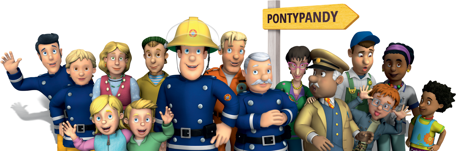 Firemanand Friends Pontypandy Sign PNG image