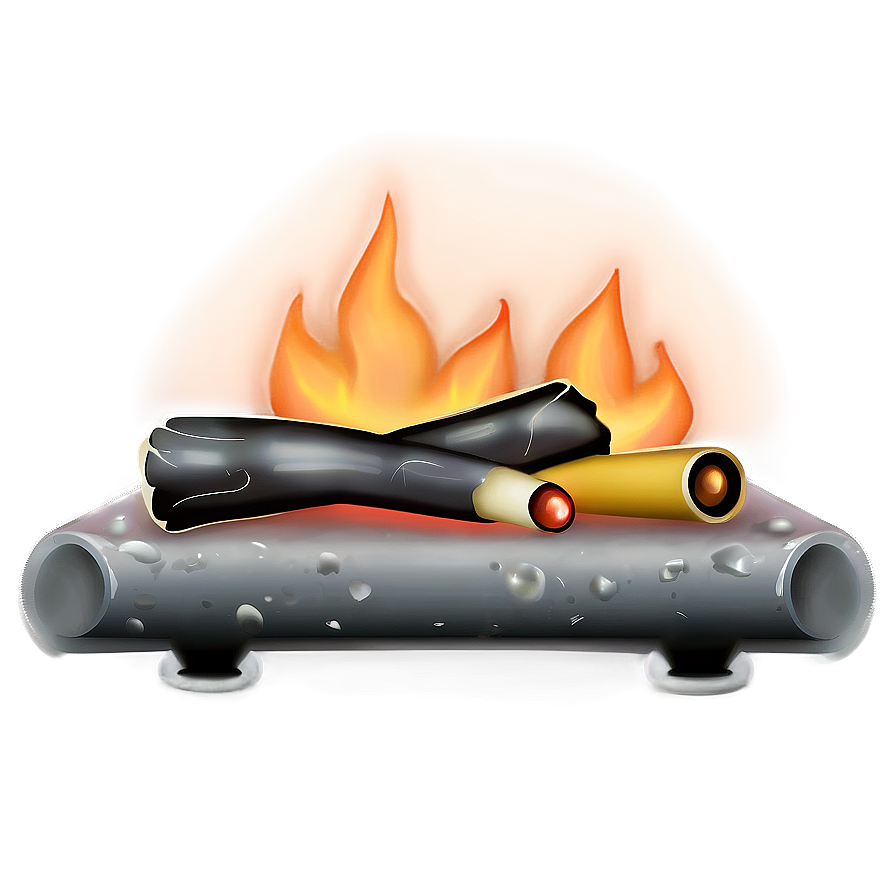 Fireplace Emoji Art Png Kko42 PNG image