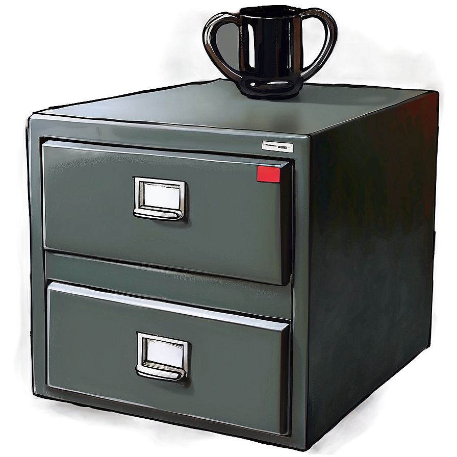 Fireproof Filing Cabinet Png 06272024 PNG image