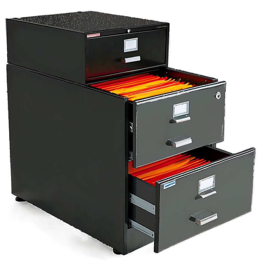 Fireproof Filing Cabinet Png 06272024 PNG image