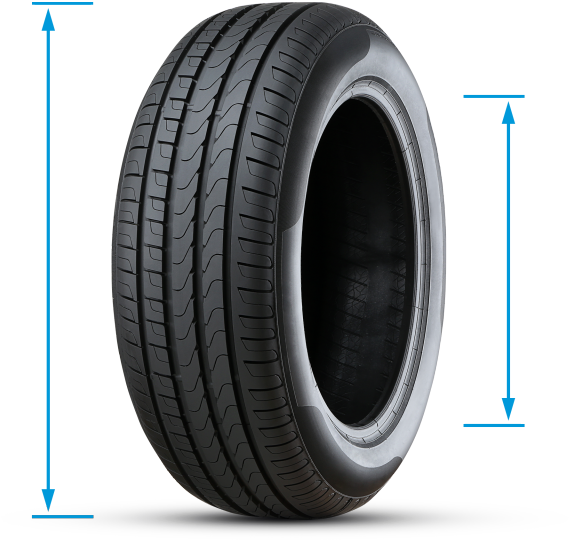 Firestone Tire Profile View PNG image