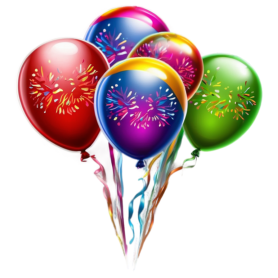 Firework Balloons Png Kln PNG image