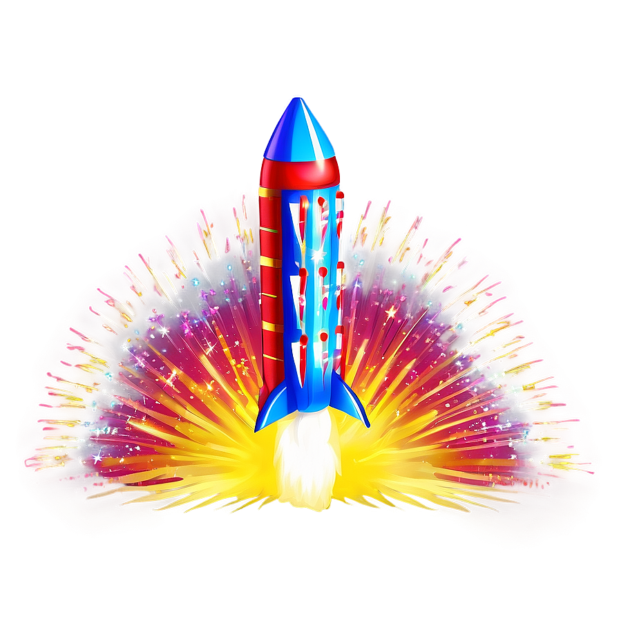 Firework Rocket Display Png 06212024 PNG image