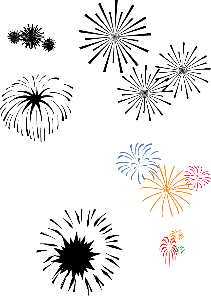 Fireworks Display Illustration PNG image