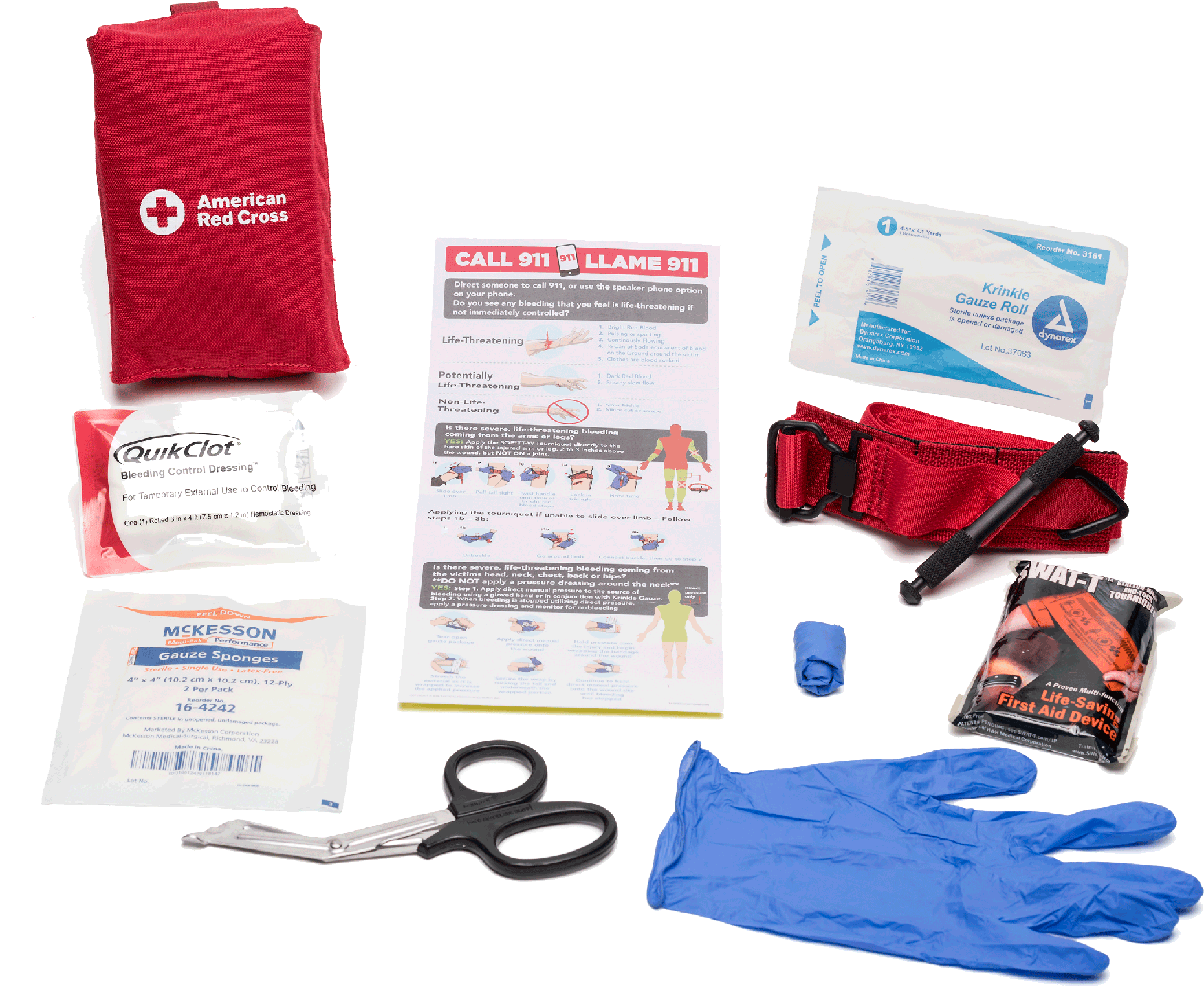 First Aid Kit Components PNG image