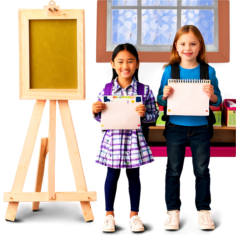 First Day School Art Class Png 5 PNG image