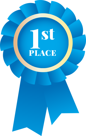 First Place Award Ribbon Graphic PNG image