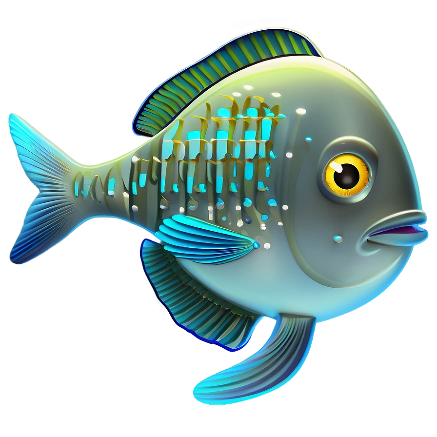 Fish Cartoon Character Transparent Png Cgb24 PNG image