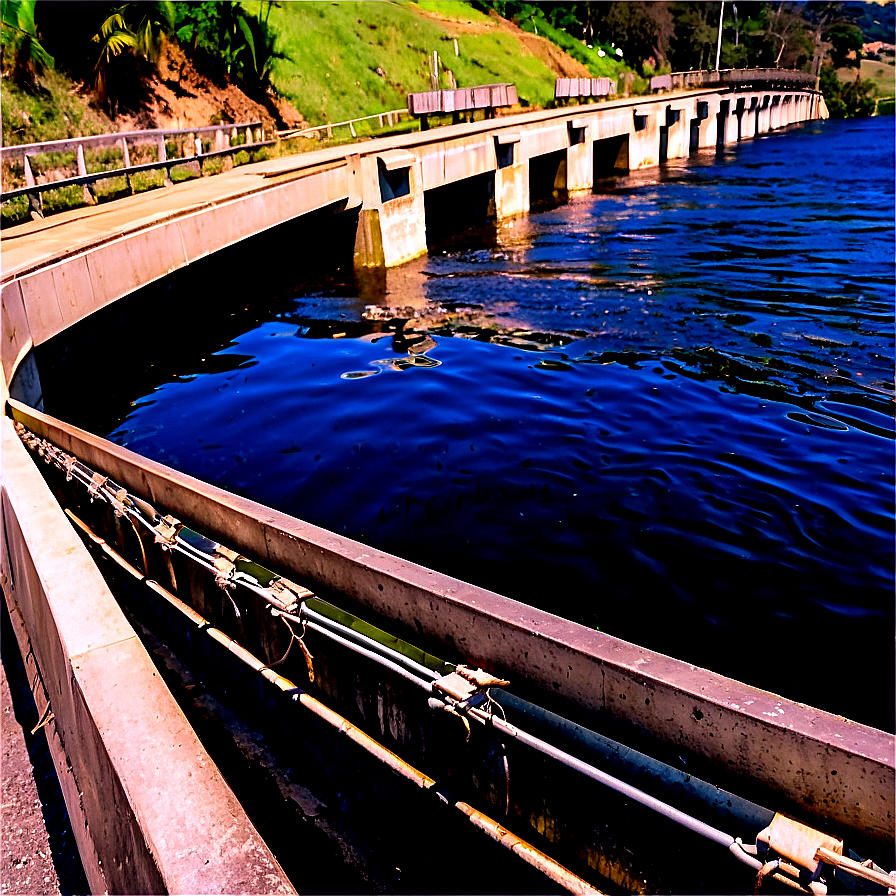 Fish Ladder At River Dam Png 78 PNG image