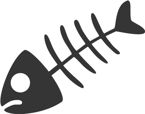 Fish Skeleton Graphic PNG image