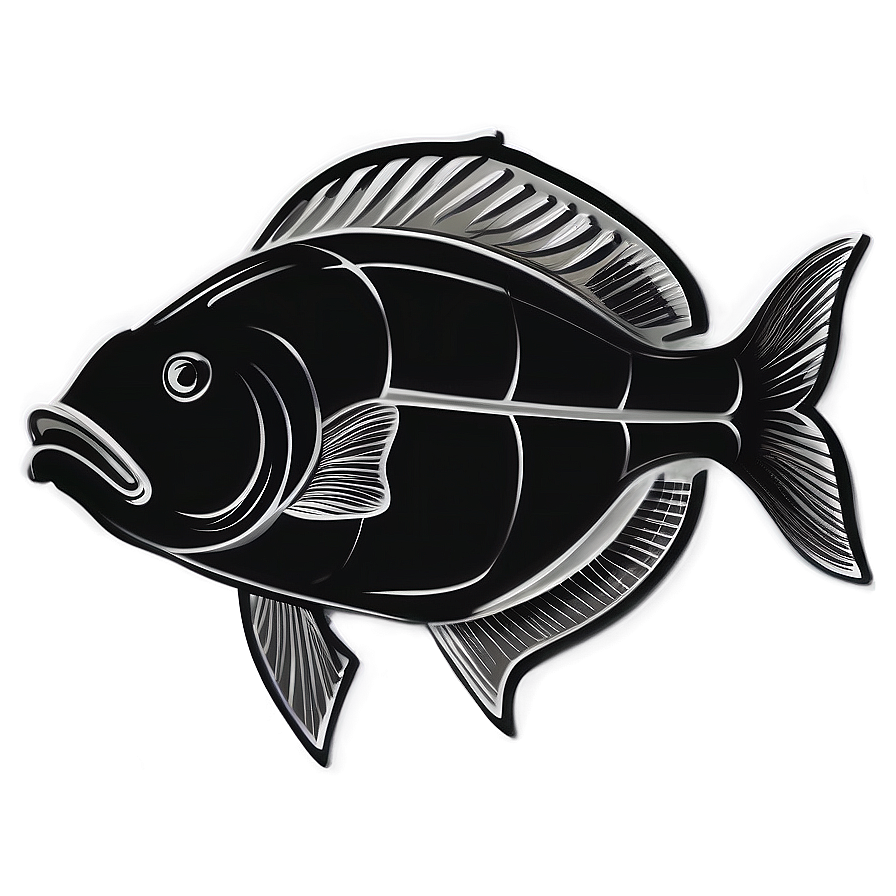 Fish Sketch Transparent Png 05262024 PNG image