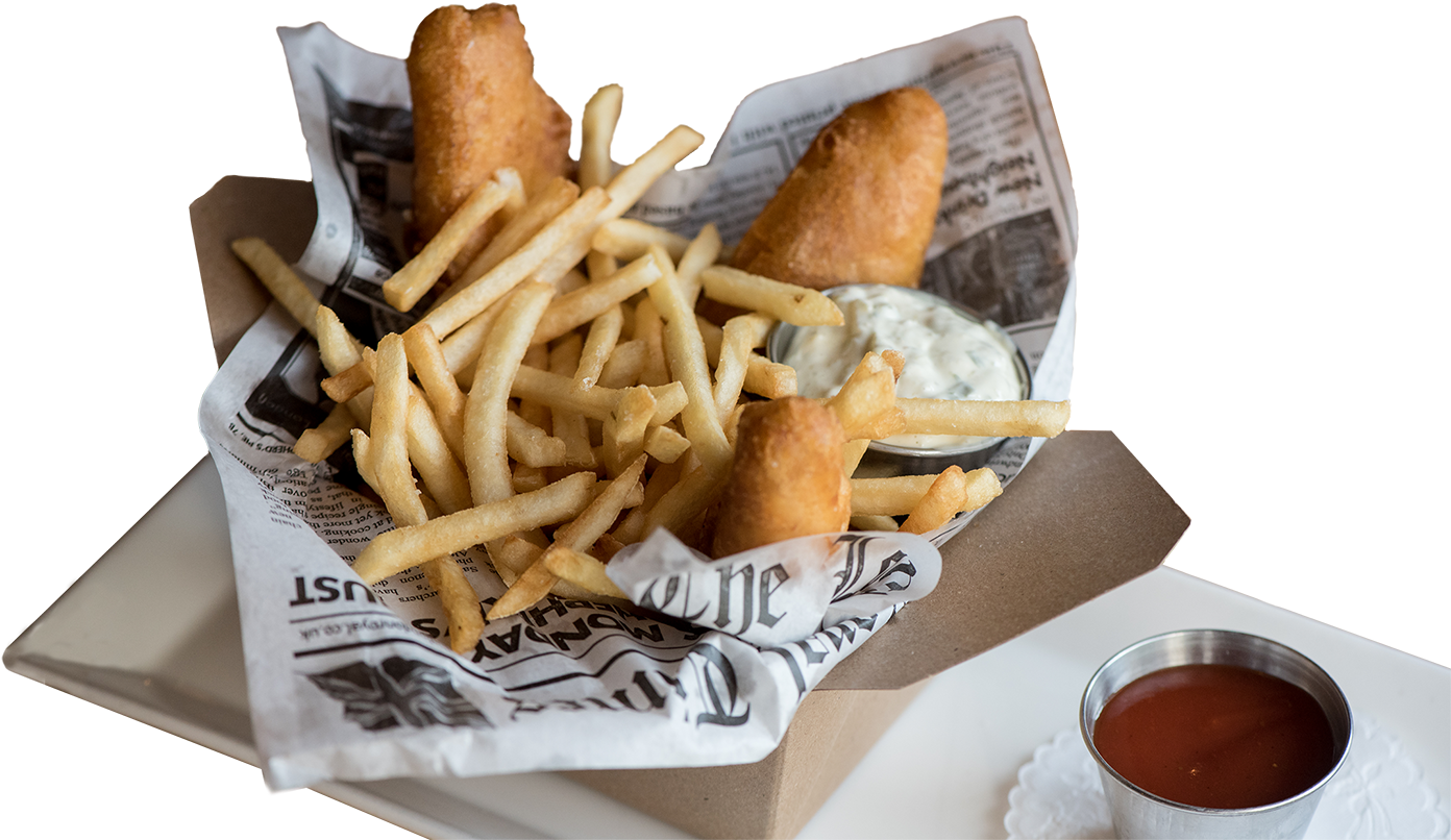 Fishand Chips Fast Food Meal PNG image