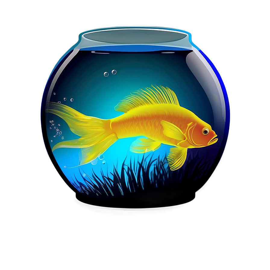 Fishbowl Silhouette Png Rlm PNG image