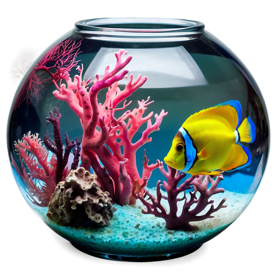 Fishbowl With Coral Png Whd PNG image