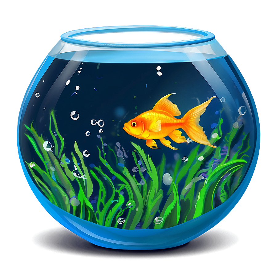 Fishbowl With Goldfish Png 06212024 PNG image