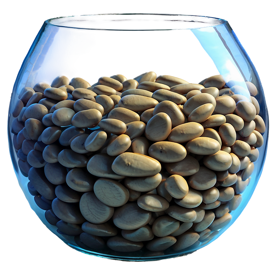 Fishbowl With Pebbles Png 3 PNG image