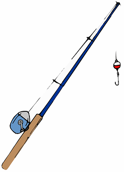 Fishing Rodand Reel Illustration PNG image