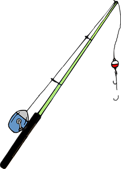 Fishing Rodand Tackle Setup PNG image