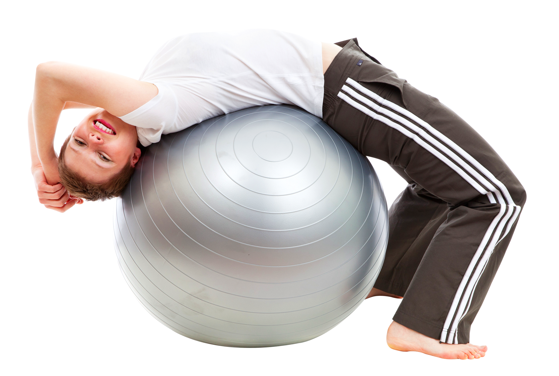 Fitness Ball Exercise Pose PNG image