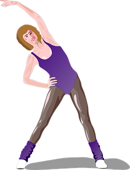 Fitness Dance Workout Illustration PNG image