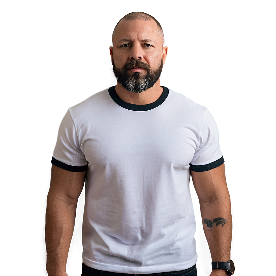 Fitted White T-shirt Png Vvj10 PNG image