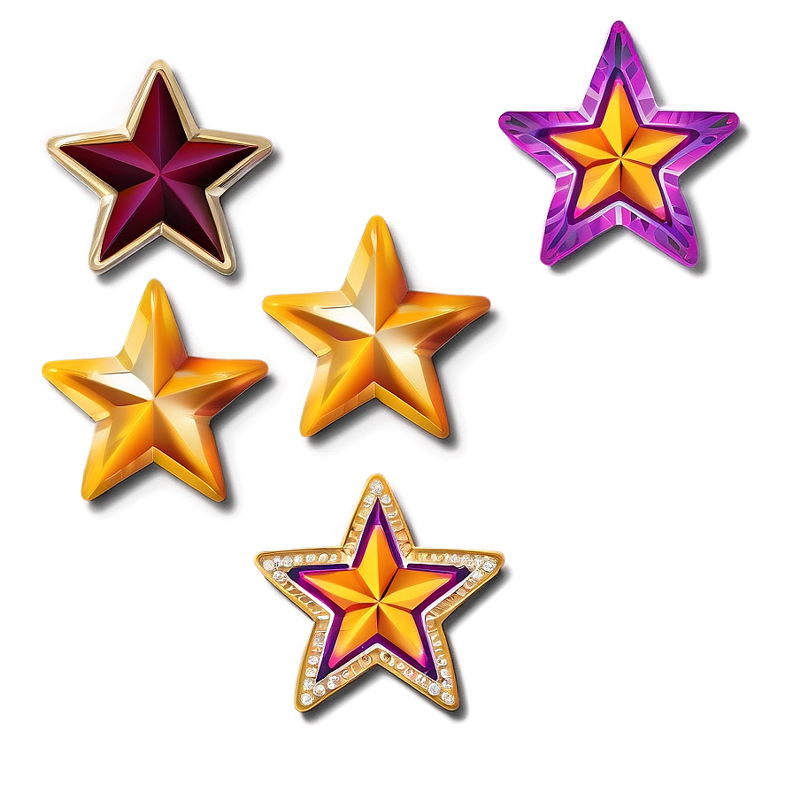 Five Gold Stars Emblem Png 05252024 | PNGpix.com