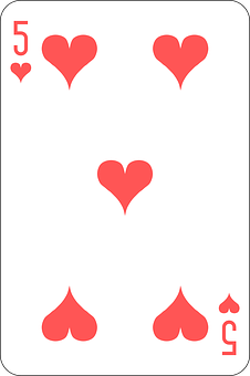 Five_of_ Hearts_ Playing_ Card PNG image