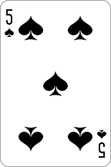 Five_of_ Spades_ Playing_ Card PNG image