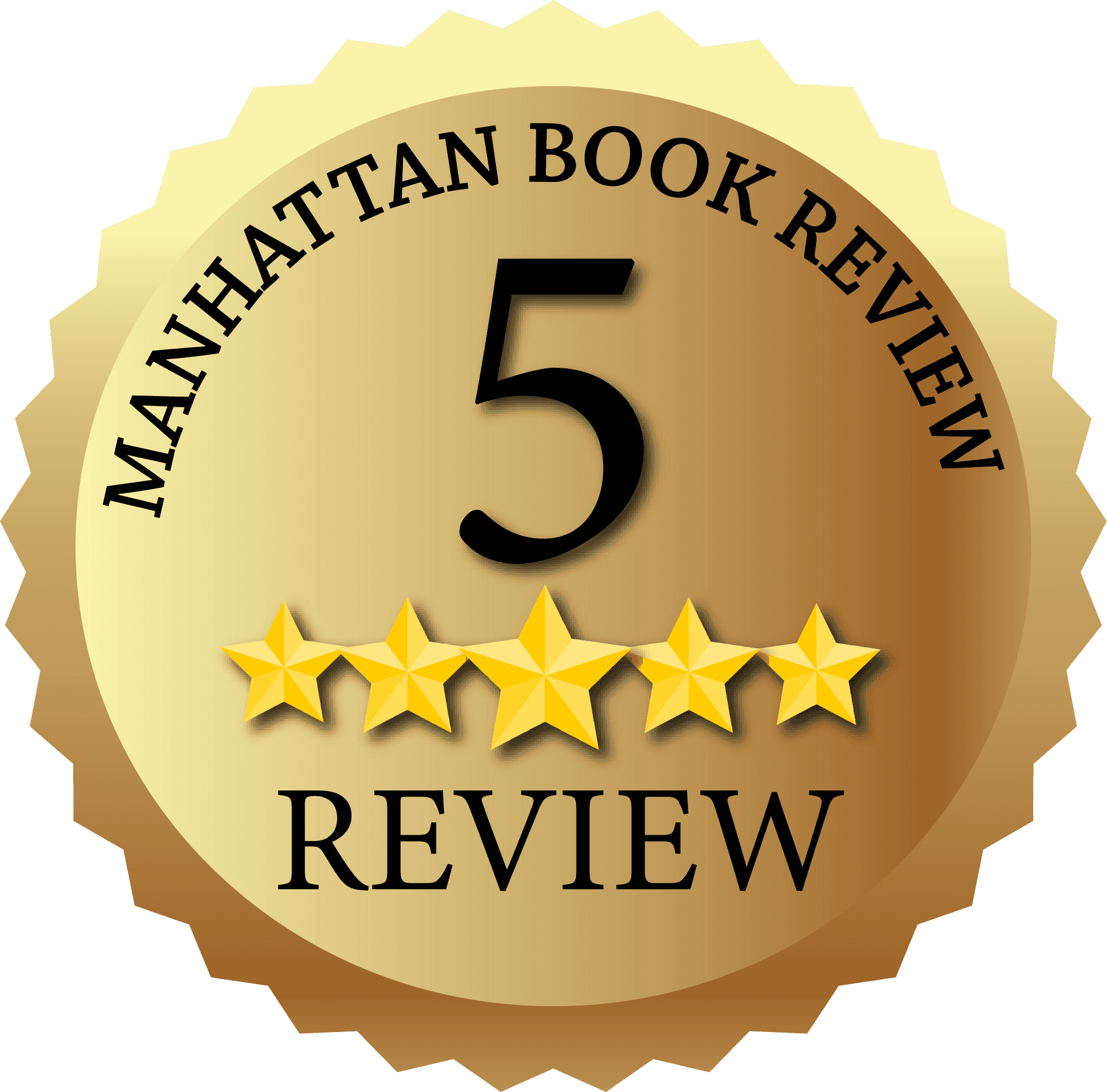 Five Star Manhattan Book Review Badge PNG image