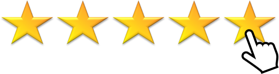 Five Star Rating Selection Cursor PNG image