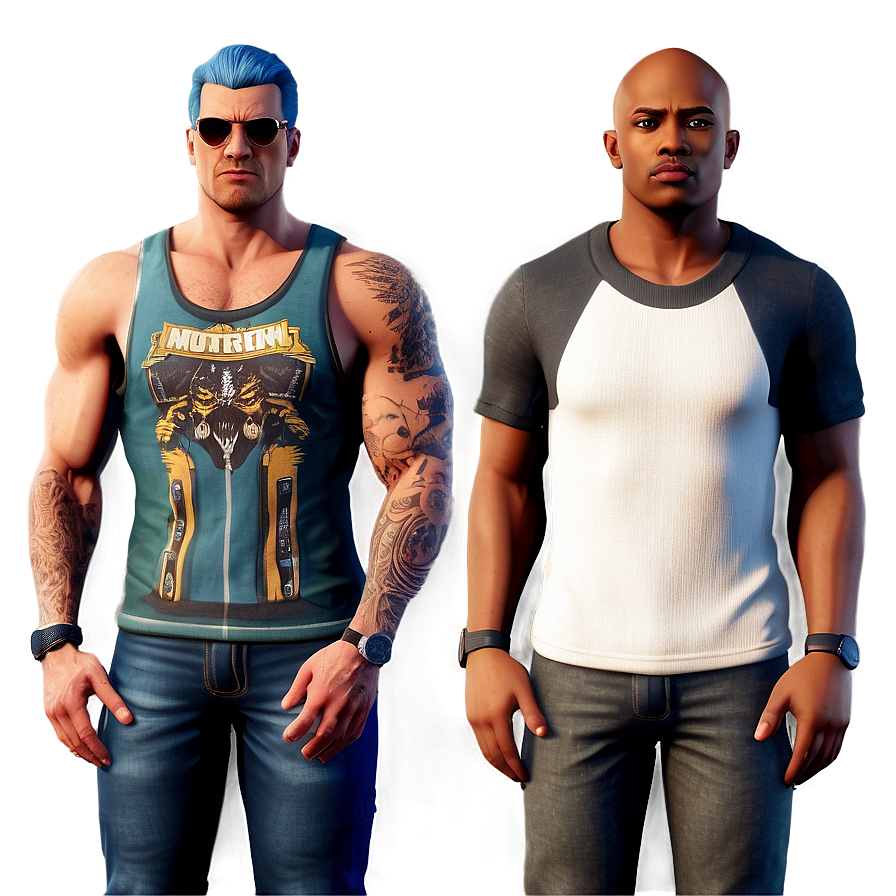 Fivem Custom Clothing Lineup Png 06252024 PNG image