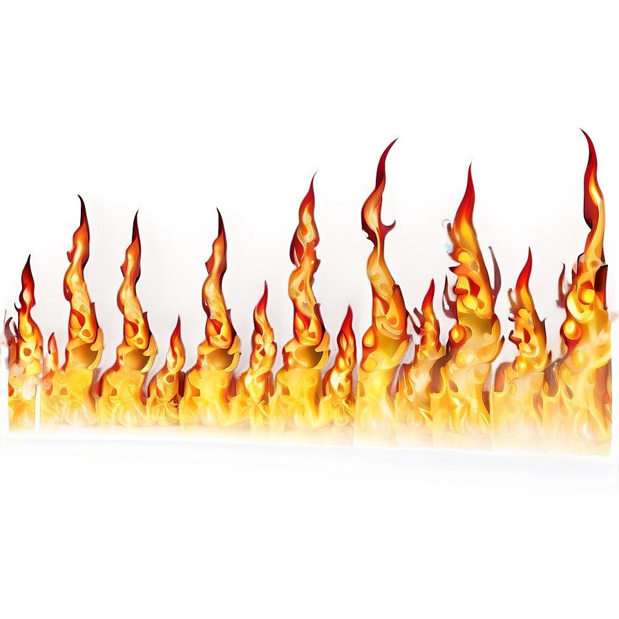 Flame Barrier Border Png Hsx29 PNG image