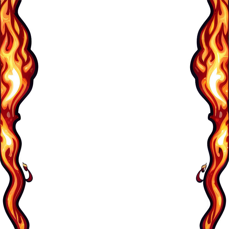 Flame Border Png Ubl68 PNG image