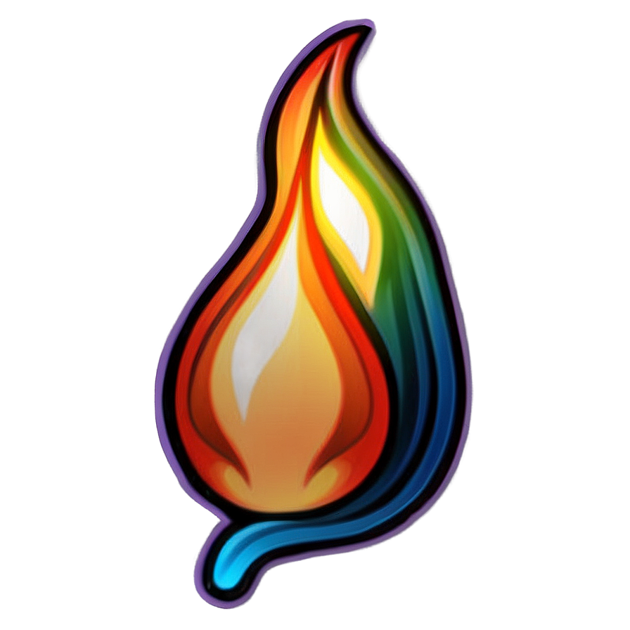 Flame Emoji Art Png 68 PNG image