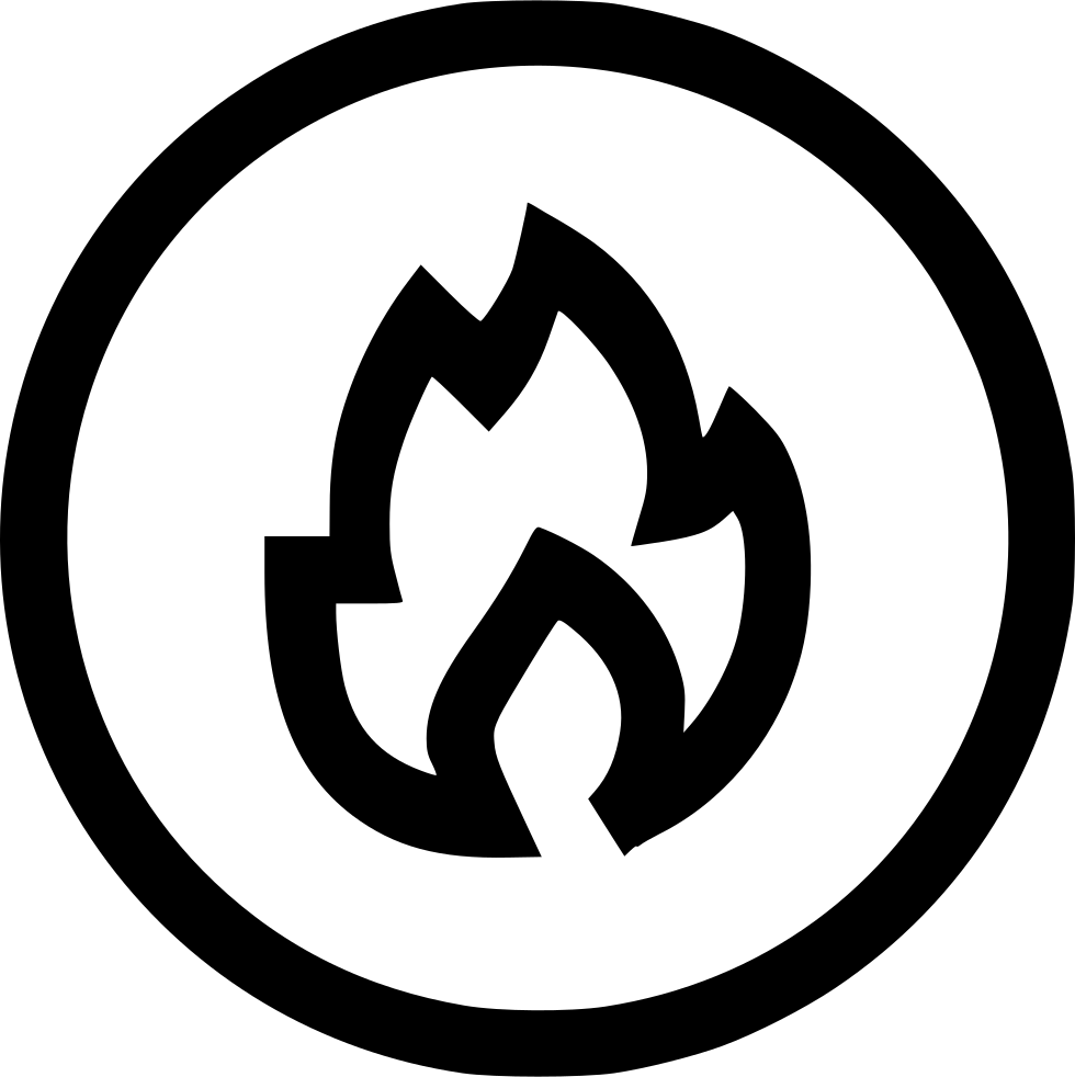 Flame Symbol Graphic PNG image