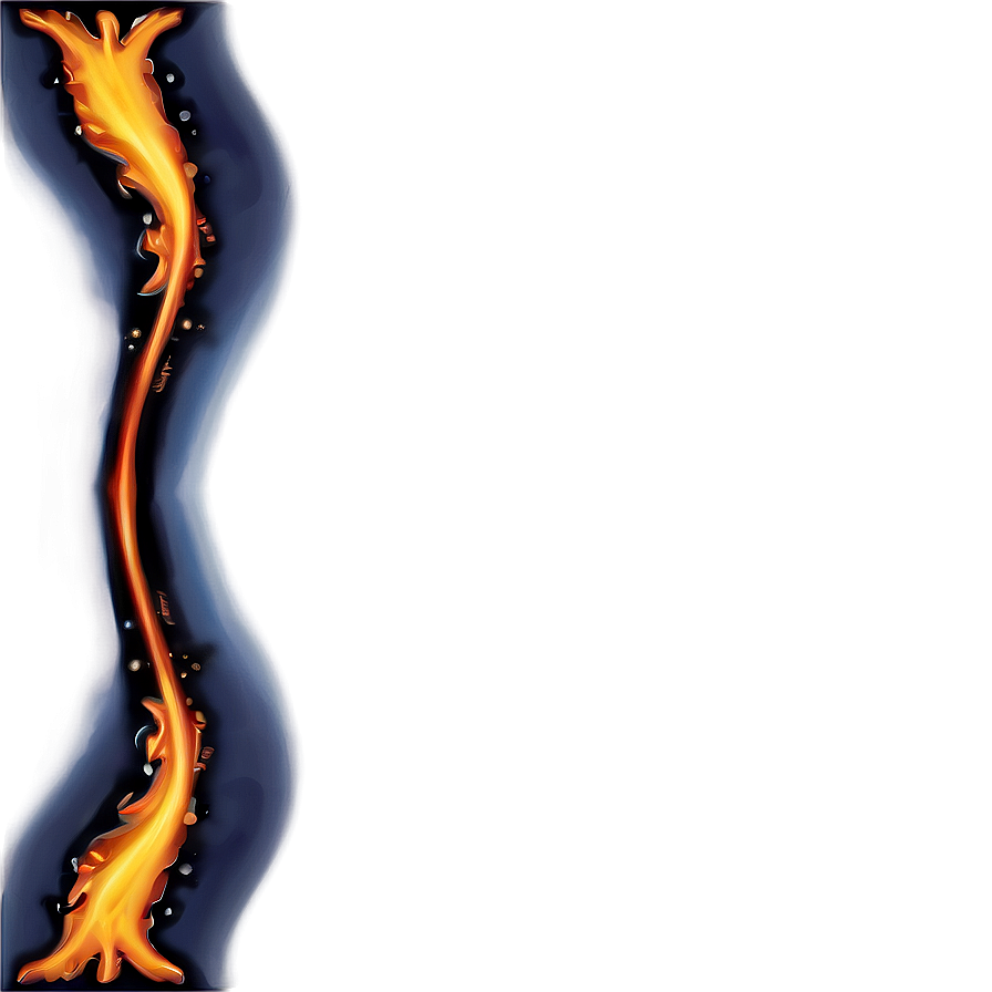 Flame Wave Border Png 06262024 PNG image