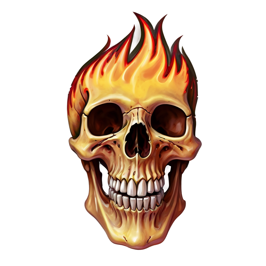 Flame Wrapped Skull Png Fmb PNG image